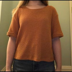 Lush burnt orange knitted top